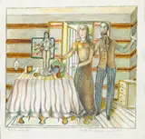 Albert Paris Gütersloh, 'Nach der Mahlzeit das Obst'