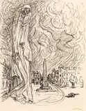 Death by Alfred Kubin, India ink on paper, sold Dec 2017