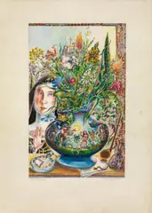 Albert Paris Gütersloh, 'Entsagung', 1947, gouache on paper; unframed
