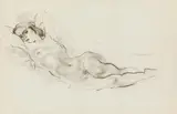 Ludwig Heinrich Jungnickel, Lying female nude