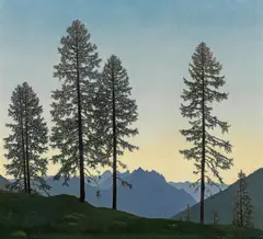 Felix Heuberger, The Lienz Dolomites from east, c. 1930-35, oil on canvas