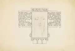 Elektra by Koloman Moser, pencil, India ink on paper, unframed, sold Dec 2017