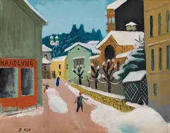 Ferdinand Kitt, Winterjoy in Maria Plain, c. 1930, oil on canvas