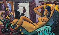 Helmut Arnez, 'Modellpause', 1964, oil on canvas