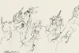 Kurt Moldovan, mixed lot of two artworks: study; Untitled