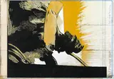Hans-Wolfgang Scheichl, 9/11, 2017, digital print, with mixed media and acrylic on wood; unframed