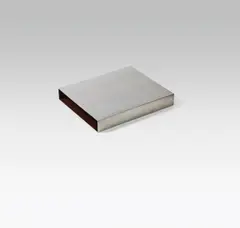 Donald Judd, Untitled, 1971, stainless steel and dark brown plexiglass