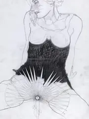 Untitled by Franz Graf, 2011, graphite on paper; framed, sold Dec 2017