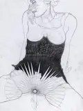 Franz Graf, Untitled, 2011, graphite on paper; framed