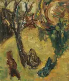 Georg Eisler, mixed lot of two artworks, oil on canvas