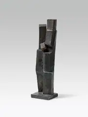 Josef Pillhofer, double figure, 2004, bronze; brown patinized