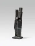 Josef Pillhofer, double figure, 2004, bronze; brown patinized