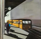 Robert Hammerstiel, S Bahn am Savigny Platz Berlin