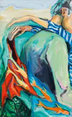 Vesna Vasovic, Panta Rei, 2008, acrylic on canvas; unframed