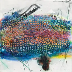 Drago J. Prelog, oriental secrets, 1990, acrylic on canvas; unframed