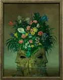 Peter Proksch, Untitled, resin oil on hardboard; framed