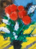 Karl Stark, still life with flowers