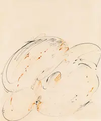 Untitled by Markus Prachensky, 1969, mixed media on paper; framed, sold Dec 2017