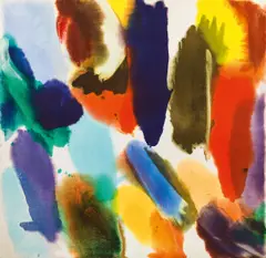 Wolfgang Hollegha, Untitled, 1981, oil on canvas; framed