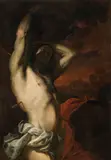 Saint Sebastian by circle of Mattia Preti, oil on canvas, sold Oct 2017