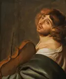 Jacob Adriansz Backer, The violin player (allegory of hearing), c. 1634-35, oil on panel