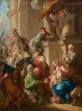 Giovanni Antonio Pellegrini, The adoration of the Magi, oil on canvas
