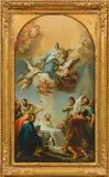 The assumption of the Virgin by circle of Stephan Dorfmeister, oil on canvas, sold Oct 2017