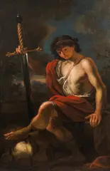 Daniel Seiter, David with the head of Goliath, oil on canvas