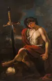 Daniel Seiter, David with the head of Goliath, oil on canvas