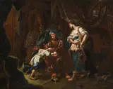The Banishment of Hagar by circle of Michel Angelo Unterberger, oil on canvas, offered Oct 2017
