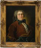 Portrait of a gentleman by circle of Antoine de Pesne, oil on canvas, offered Oct 2017