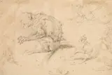 Johann Elias Ridinger, Sitting and climbing monkeys