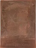 Johann Elias Ridinger, Deer with curious hooves ("Diser grosse Schauffel Hirsch mit 2 curieusen in die höhe gewachsenen Schalen an denen vorder Laeuffen ist anno 1748 ... geschossen worden ...")