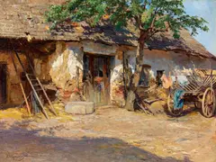 Olga Wisinger-Florian, A forge near Bisamberg, c. 1894, oil on canvas