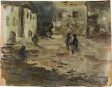 Theodor von Hörmann, Street scene