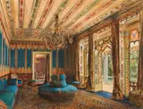 Rudolf von Alt, The turkish salon at the Villa Hügel in Vienna-Hietzing