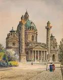 Ernst Graner, St. Charles' Church in Vienna