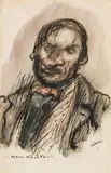 Mein Nachbar by Alfred Kubin, India ink, watercolour on paper, sold Jun 2017