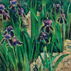 Koloman Moser, Schwertlilien, 1911/14, oil on canvas