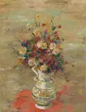 Otto Rudolf Schatz, flowers in vase
