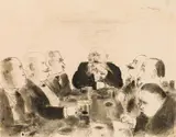 Wilhelm Thöny, In the café