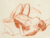 Georg Tappert, Lying female nude