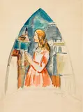 Anton Faistauer, Study for a fresco for the church in Morzg