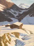 Bruno Hess, Snow melting, 1922, oil on canvas