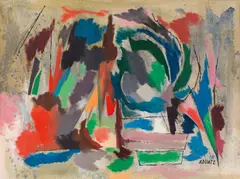 Untitled by Friedrich Aduatz, oil on canvas; framed, offered Jun 2017