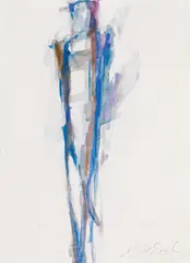 Peter Bischof, Vertical, 2004, watercolour on paper; framed