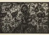 Arnulf Rainer, Die Gestürzten stehn auf (sheet 13 from the original portfolio: Cave Canem, ed. Von der Hundsgruppe, Vienna 1951)