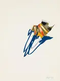 Untitled (from the Ribbons series) by Burhan Doğançay, 1979, mixed media on paper; framed, offered Jun 2017