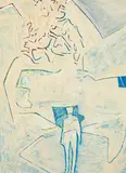 B. Kowanz & F. Graf, Untitled, 1982, mixed media on paper; framed