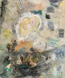 Johann Julian Taupe, Herzlandschaft, 1988, oil on canvas; unframed